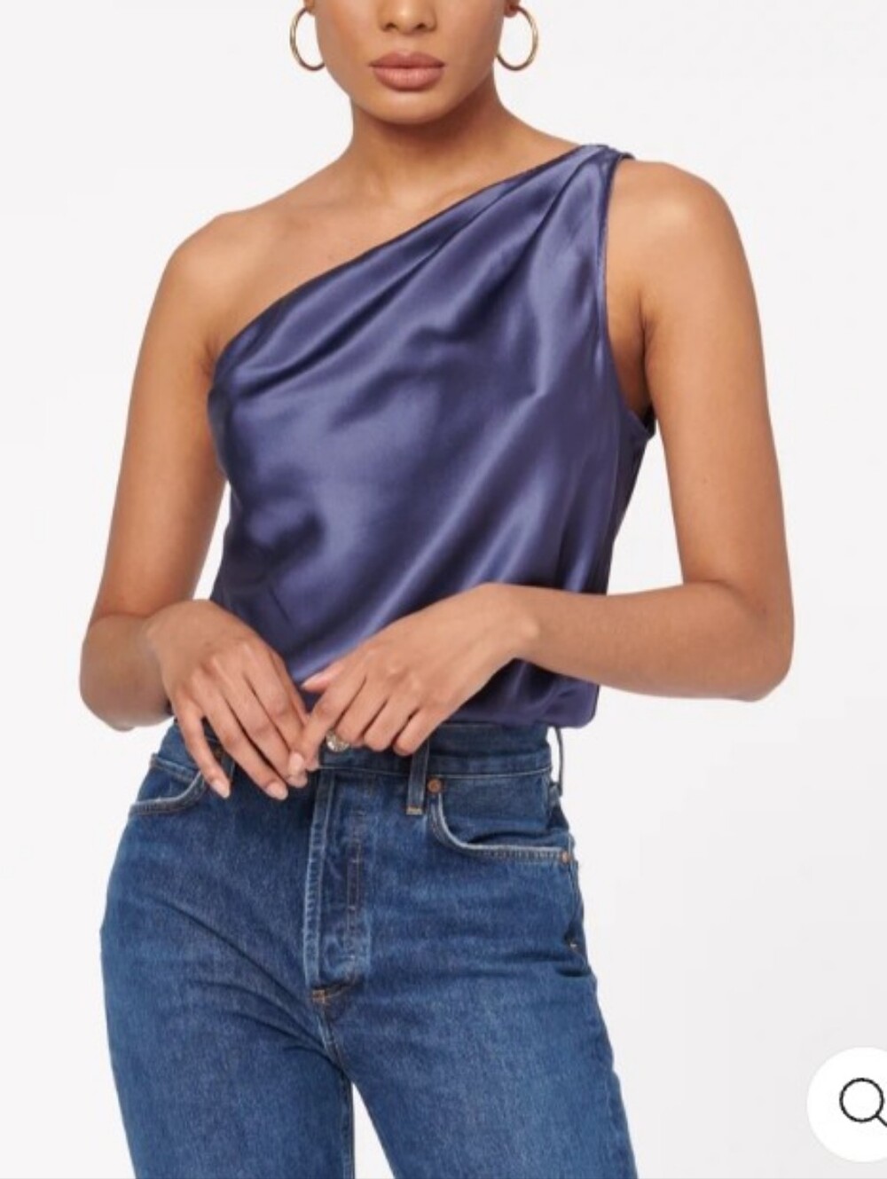 Cami NYC Women's Darby Bodysuit On Shoulder in Nightshadow Size Large